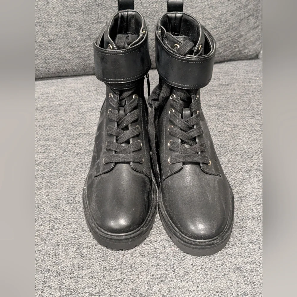 Kate Spade Black Leather Ankle Boots